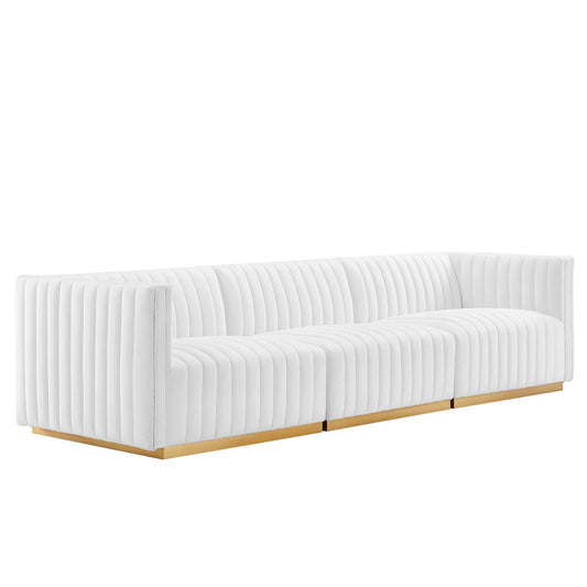 Conjure Channel Tufted Performance Velvet Sofa By Modway - EEI-5843 | Sofas - 5