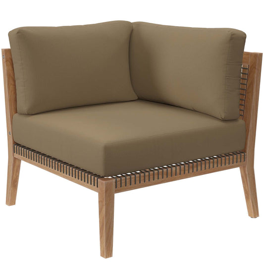 Clearwater Outdoor Patio Teak Wood Corner Chair By Modway - EEI-5855 | Outdoor Chairs - 2