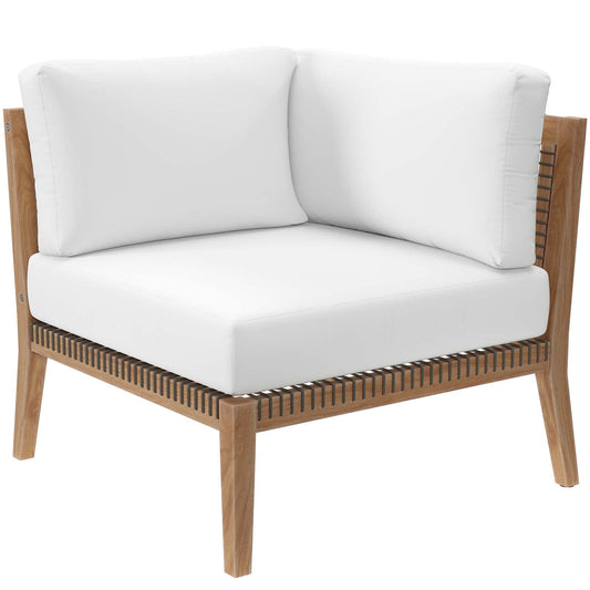 Clearwater Outdoor Patio Teak Wood Corner Chair By Modway - EEI-5855 | Outdoor Chairs - 4