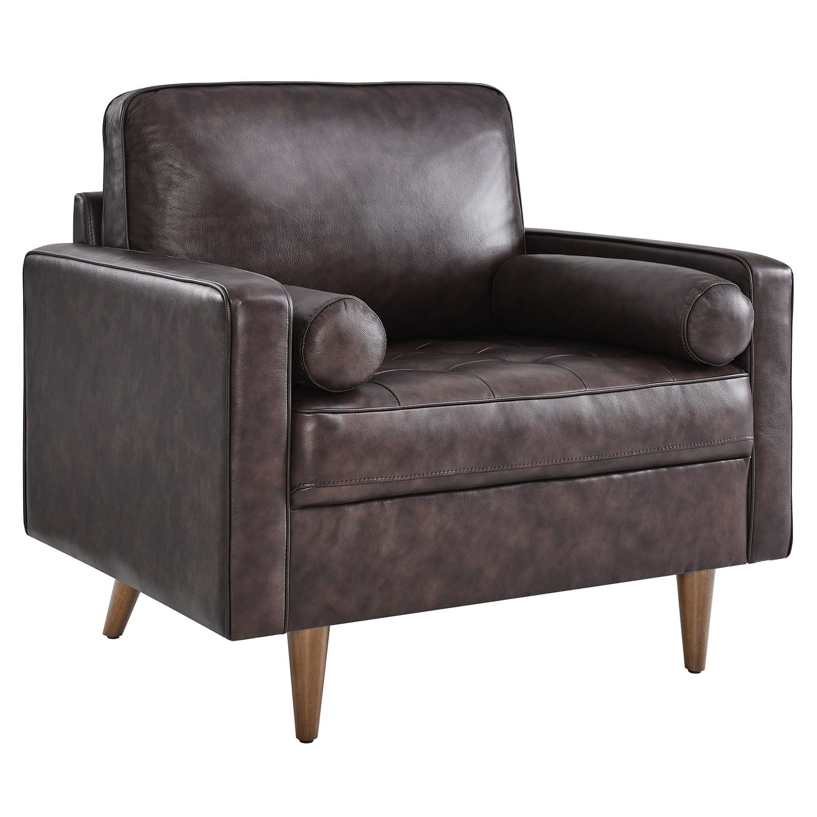 Valour Leather Armchair By Modway - EEI-5869 | Armchairs | Modishstore - 3