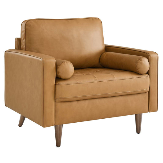 Valour Leather Armchair By Modway - EEI-5869 | Armchairs | Modishstore - 2