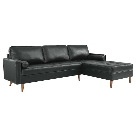 Valour 98" Leather Sectional Sofa By Modway - EEI-5873 | Sectional | Modishstore