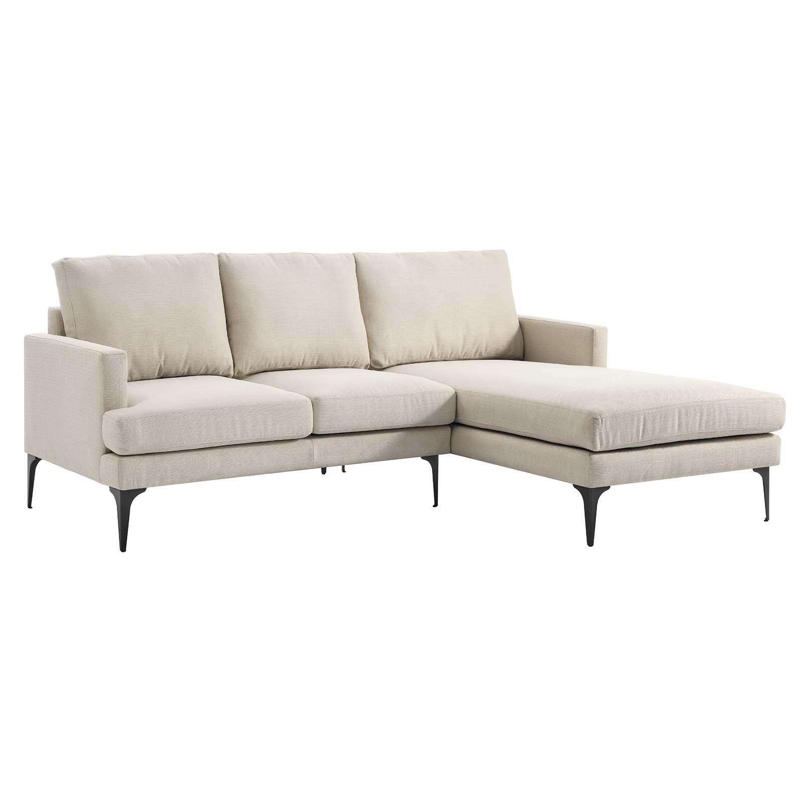 Evermore Right-Facing Upholstered Fabric Sectional Sofa By Modway - EEI-6012 | Sectional - 2