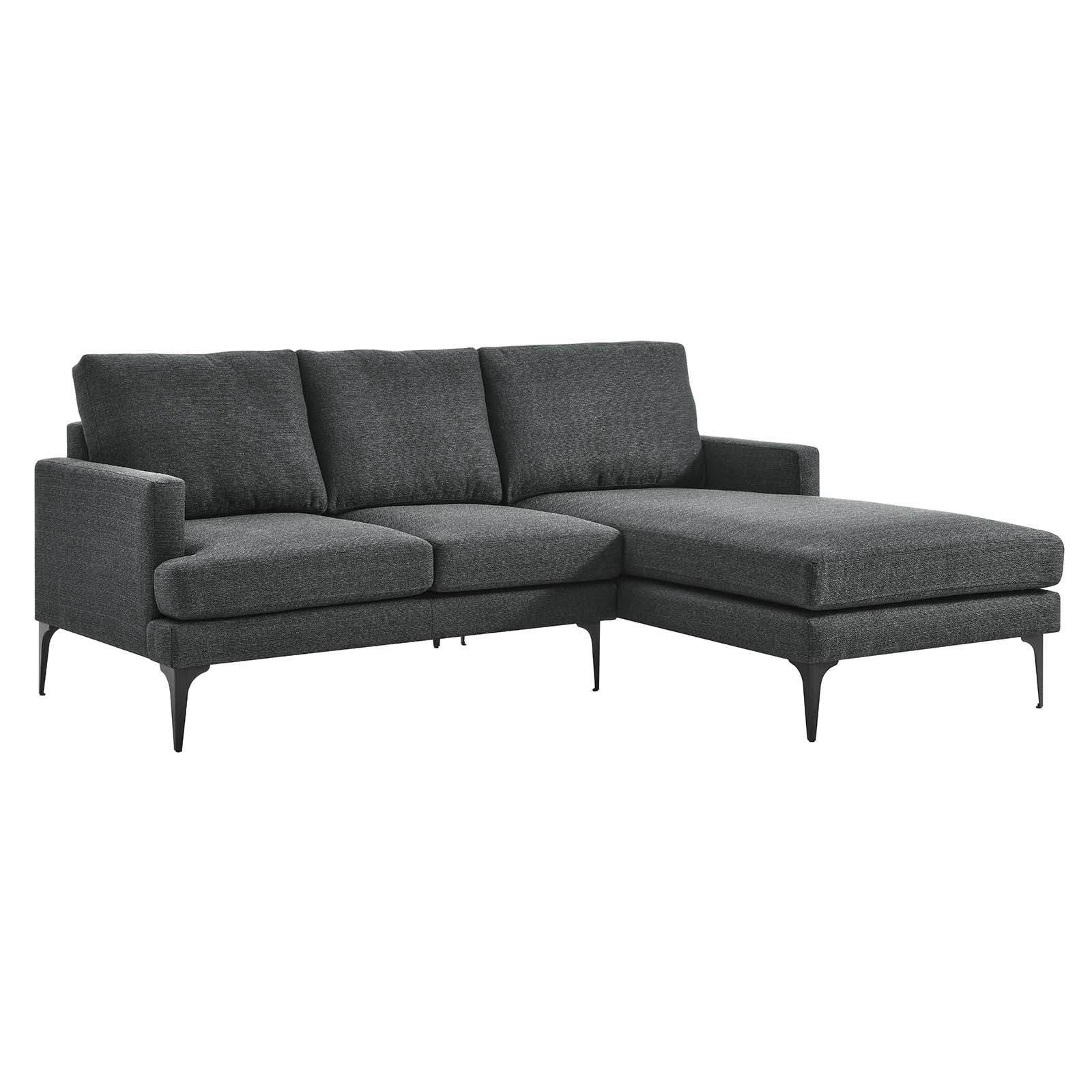 Evermore Right-Facing Upholstered Fabric Sectional Sofa By Modway - EEI-6012 | Sectional - 3