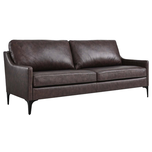 Corland Leather Sofa By Modway - EEI-6018 | Sofas