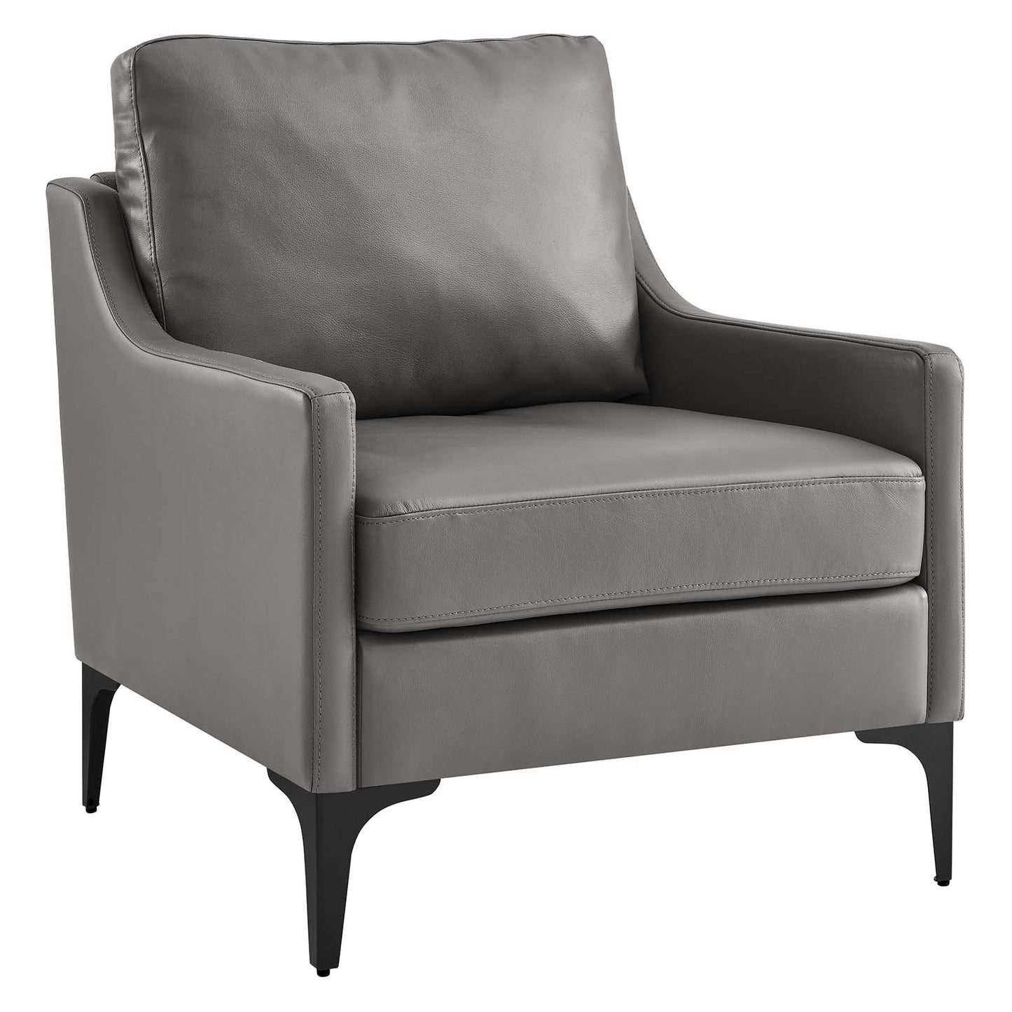Corland Leather Armchair By Modway - EEI-6022 | Armchairs - 2