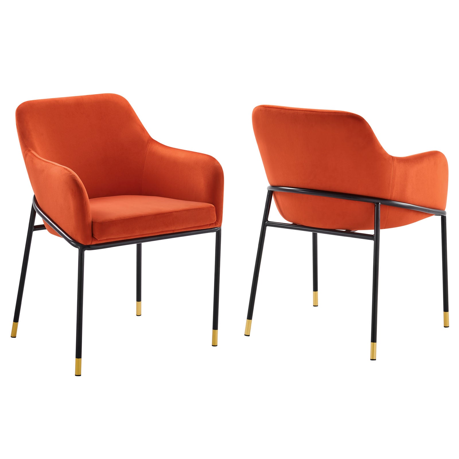 Jovi Performance Velvet Dining Armchair Set of 2 By Modway | Dining Chairs | 