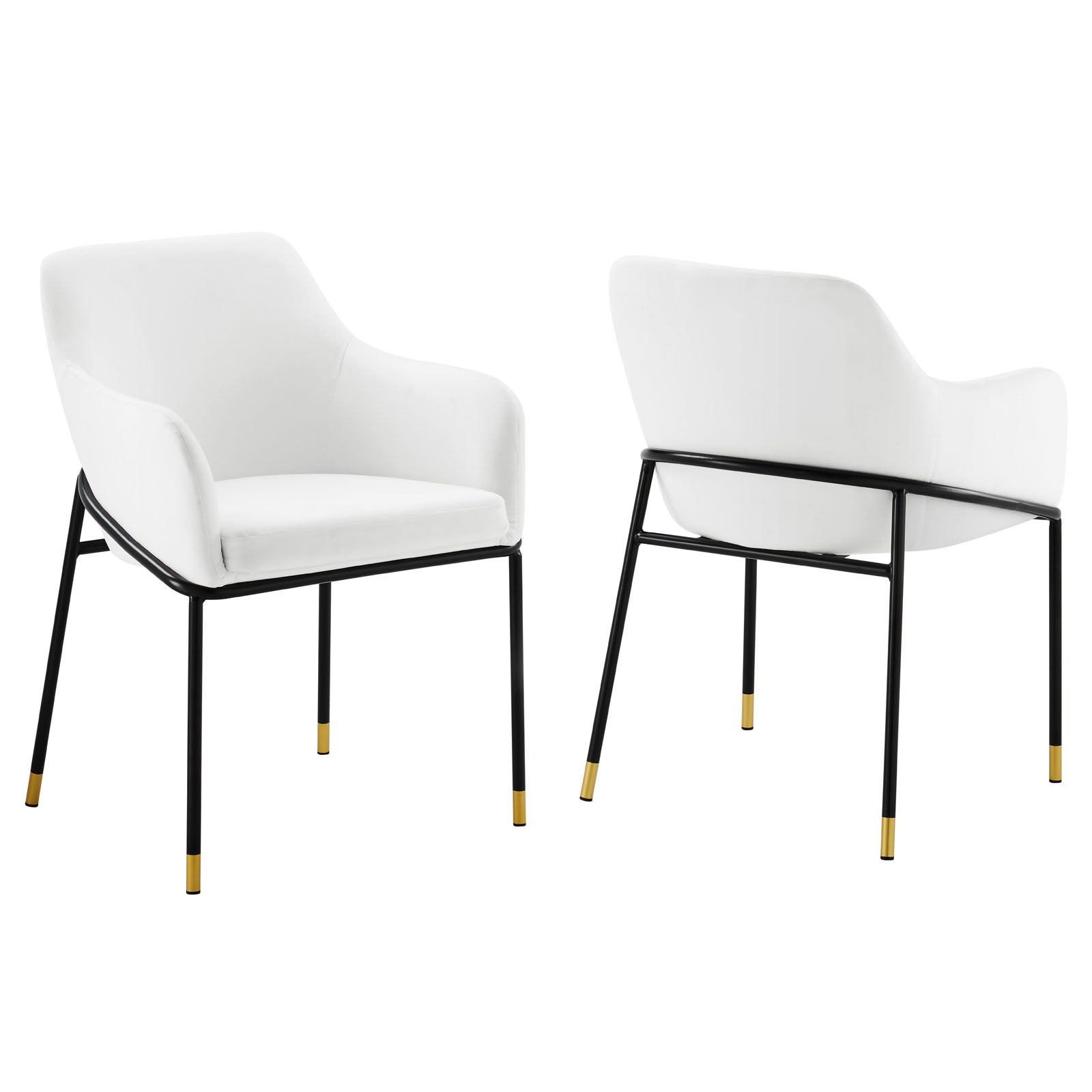 Jovi Performance Velvet Dining Armchair Set of 2 By Modway | Dining Chairs | 