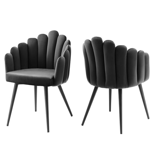 Vanguard Performance Velvet Dining Chair Set of 2 By Modway | Dining Chairs | Modishstore-2