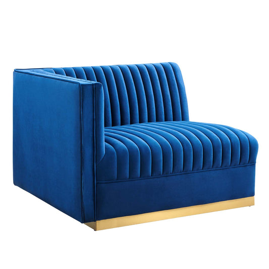 Sanguine Channel Tufted Performance Velvet Modular Sectional Sofa Left-Arm Chair By Modway - EEI-6031 | Sectional | Modishstore - 3