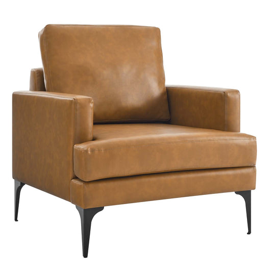 Evermore Vegan Leather Armchair By Modway - EEI-6047 | Armchairs