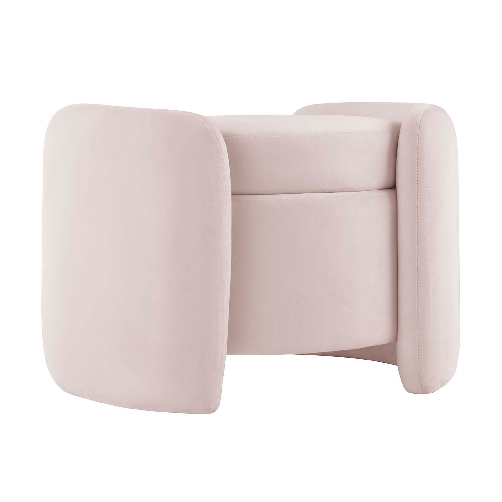 Nebula Upholstered Performance Velvet Ottoman By Modway - EEI-6055 | Ottomans | Modishstore - 3