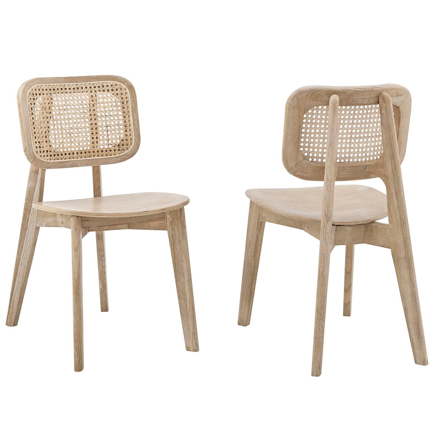 Habitat Wood Dining Side Chair Set Of 2 By Modway - EEI-6077-BLK | Dining Chairs |  Modishstore - 2