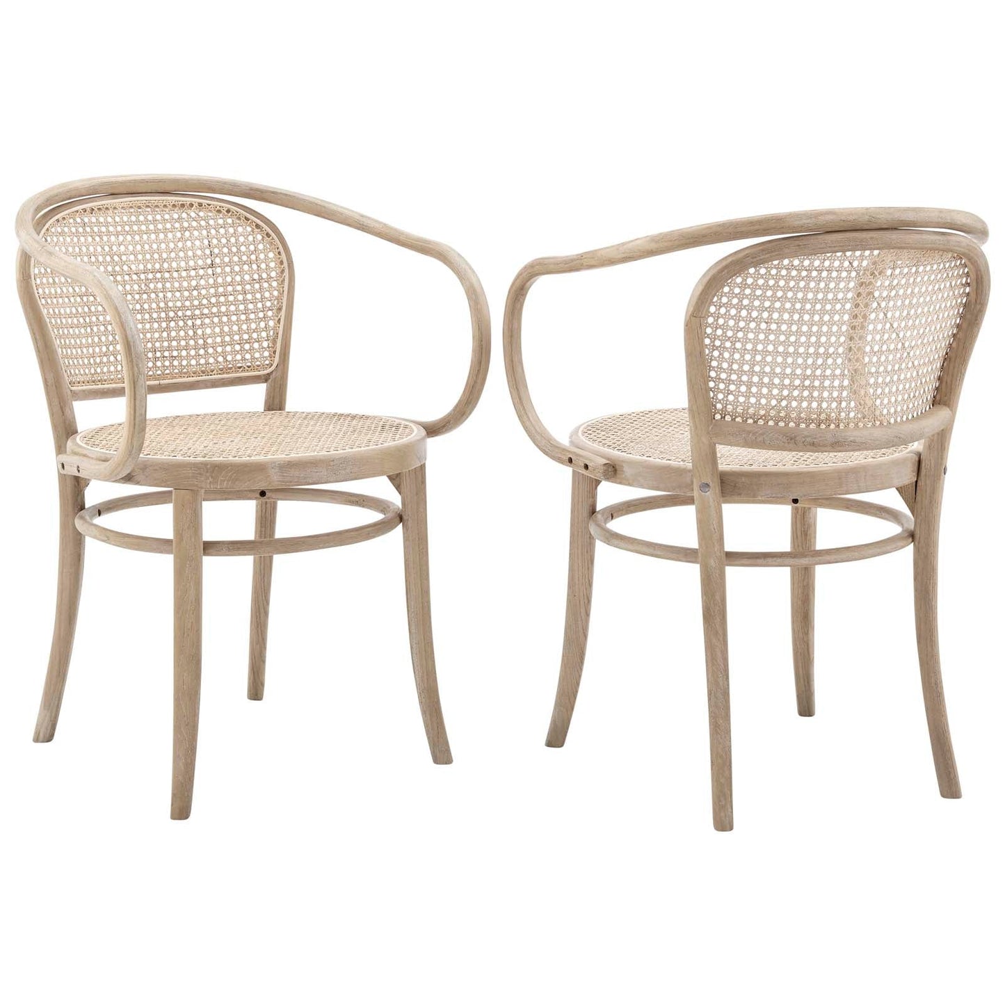 Oliana Wood Dining Armchair Set Of 2 By Modway - EEI-6079-BLK | Dining Chairs |  Modishstore - 2