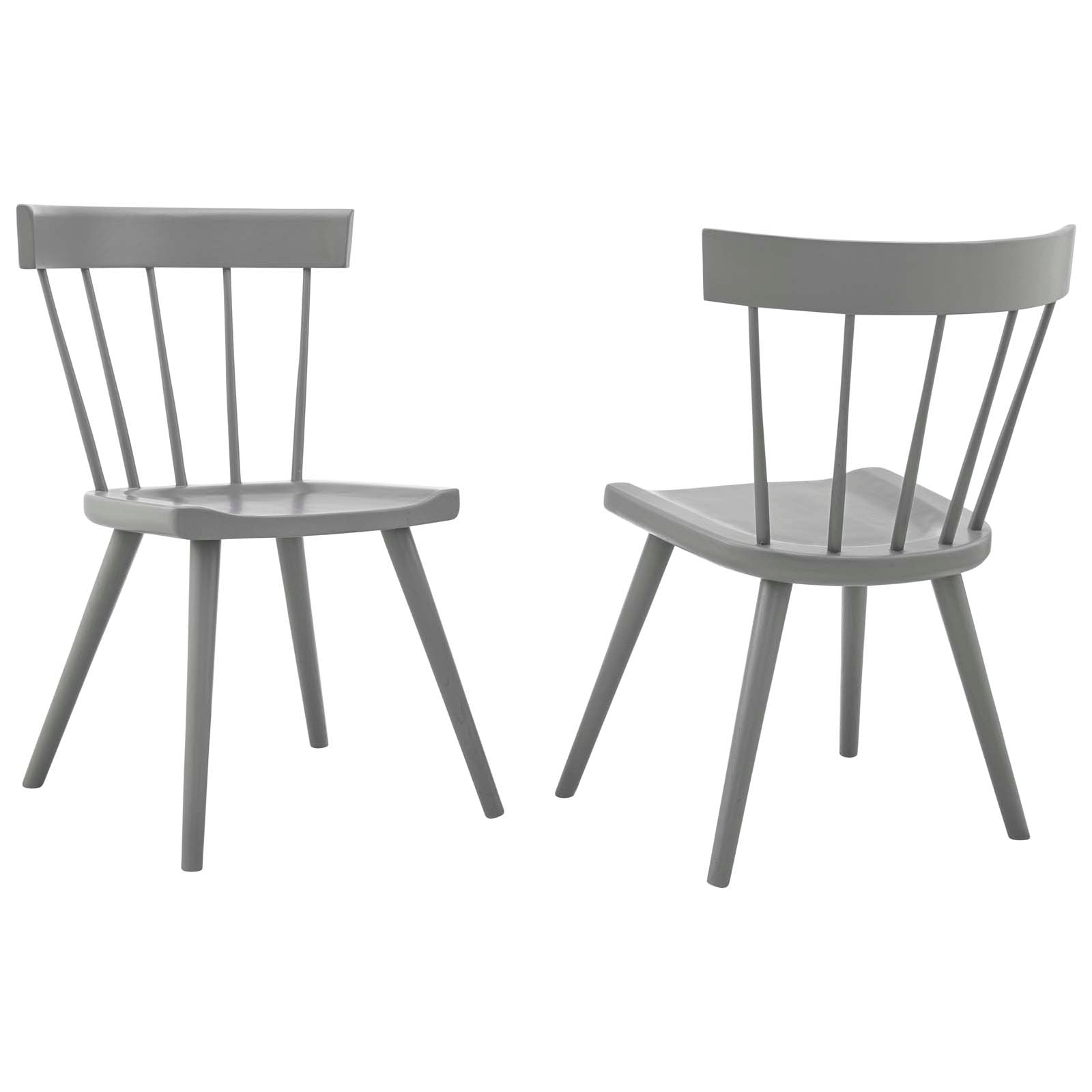 Sutter Wood Dining Side Chair Set Of 2 By Modway - EEI-6082-BLK | Dining Chairs |  Modishstore - 2