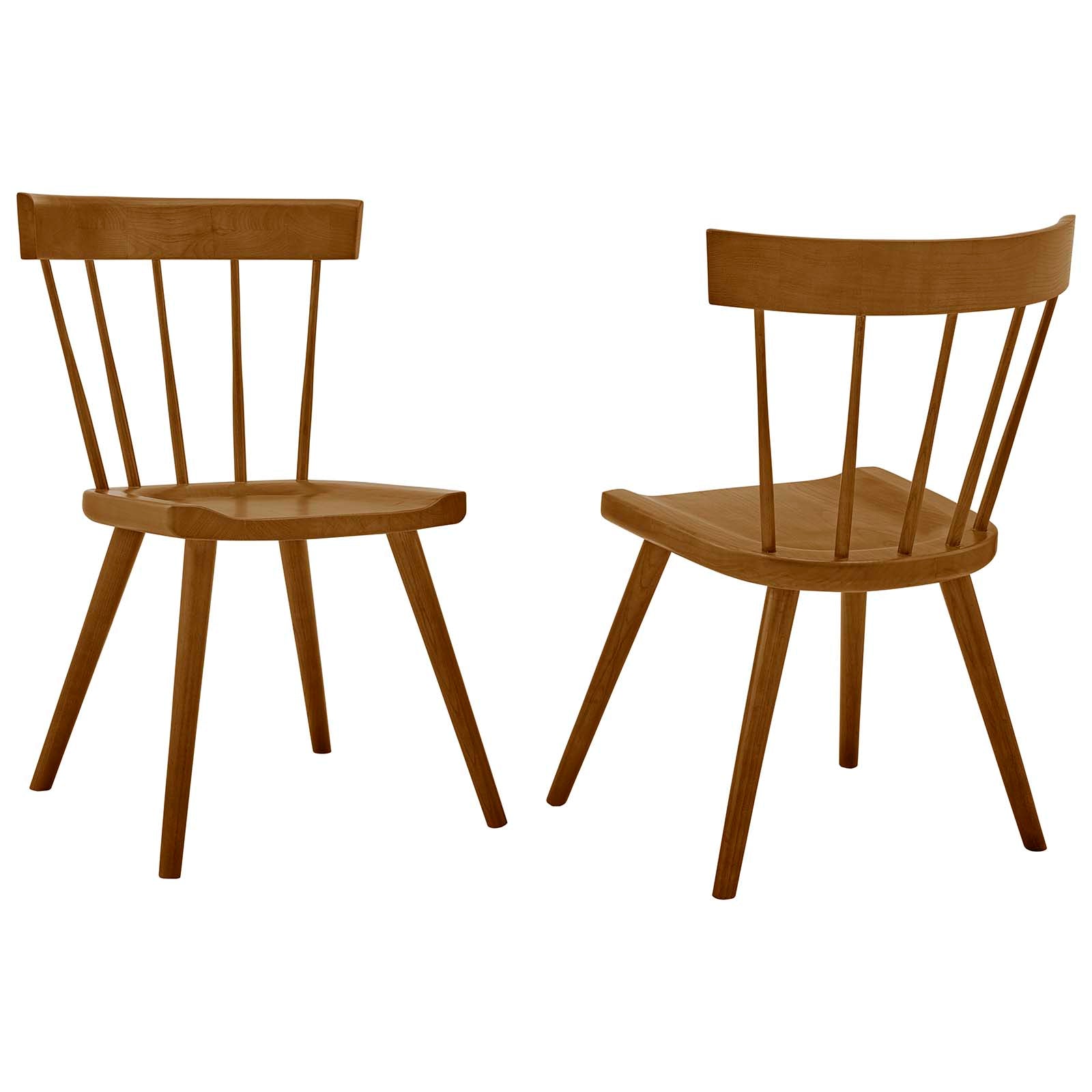 Sutter Wood Dining Side Chair Set Of 2 By Modway - EEI-6082-BLK | Dining Chairs |  Modishstore - 4