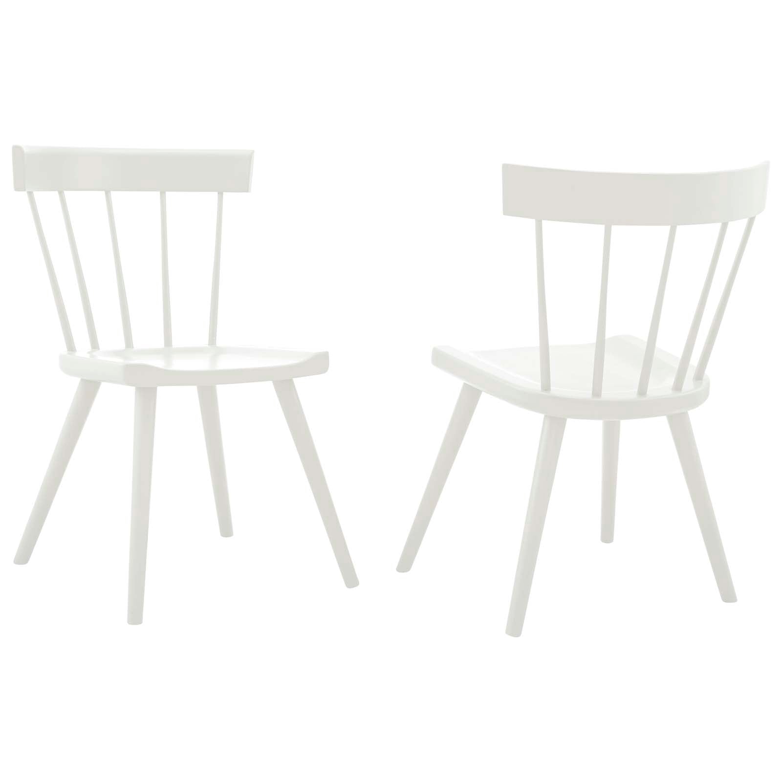 Sutter Wood Dining Side Chair Set Of 2 By Modway - EEI-6082-BLK | Dining Chairs |  Modishstore - 5