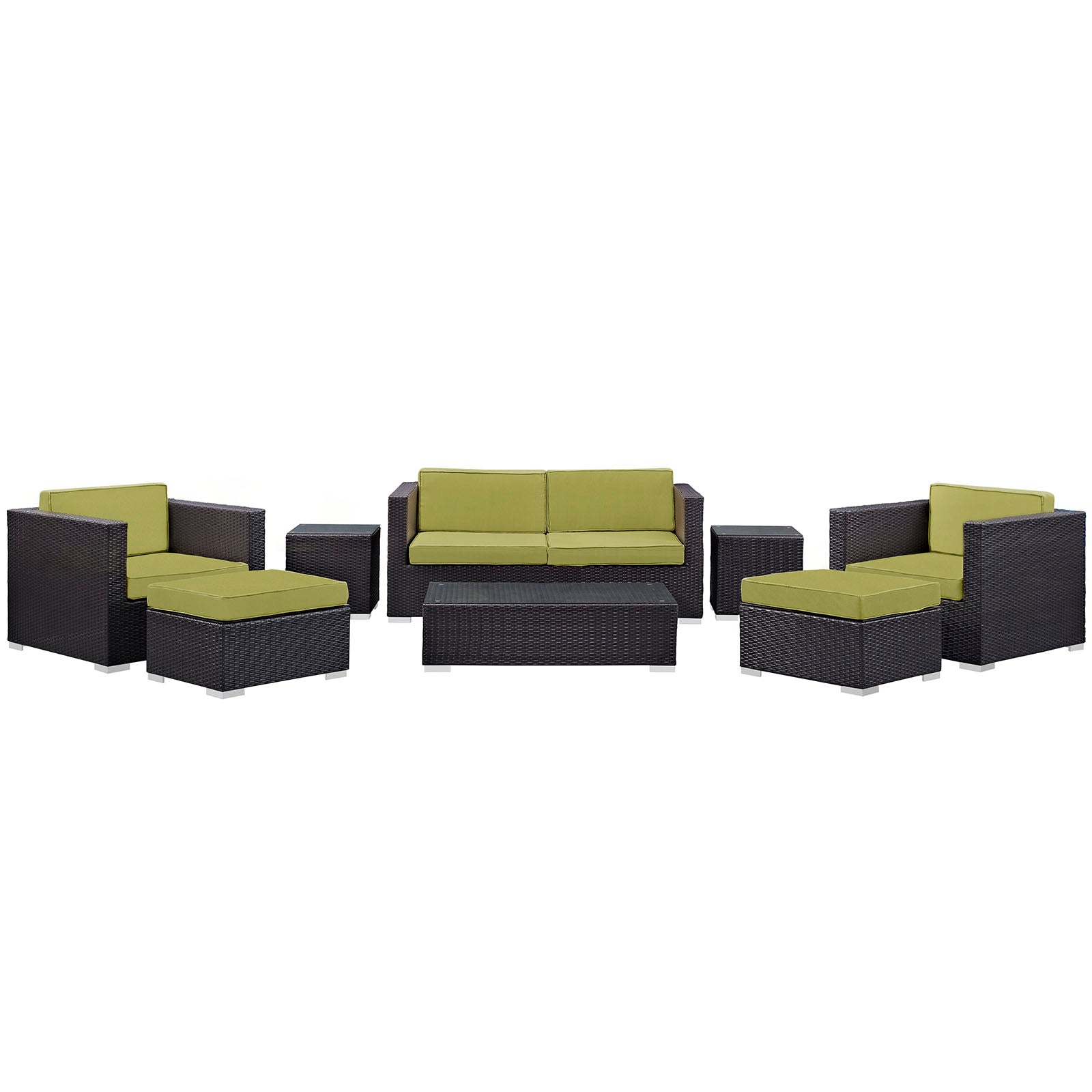 Modway Venice 8 Piece Outdoor Patio Sofa Set | Outdoor Sofas, Loveseats & Sectionals | Modishstore-11