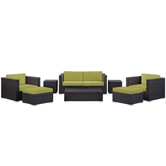 Modway Venice 8 Piece Outdoor Patio Sofa Set | Outdoor Sofas, Loveseats & Sectionals | Modishstore-11