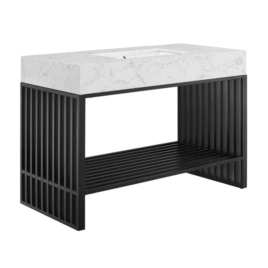 Gridiron 48" Bathroom Vanity By Modway - EEI-6110 | Bathroom Accessories