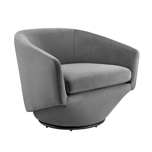 Series Performance Velvet Fabric Swivel Chair By Modway - EEI-6224 | Armchairs | Modishstore