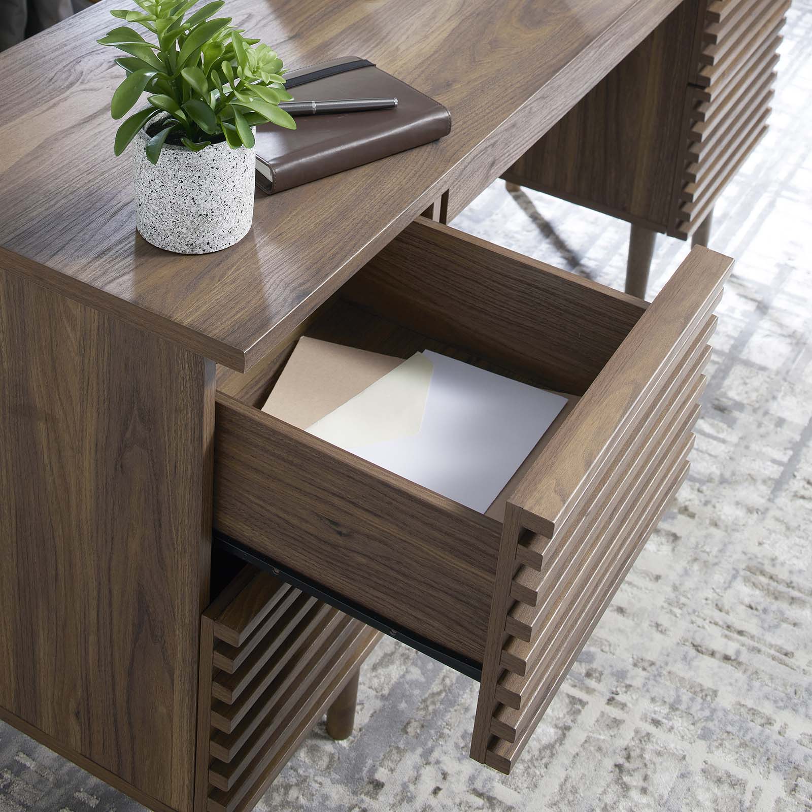 Render Office Desk By Modway - EEI-6254 | Desks | Modishstore