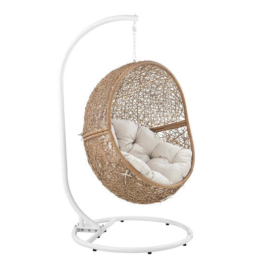 Encase Outdoor Patio Rattan Swing Chair By Modway - EEI-6262 | Outdoor Chaise Lounges