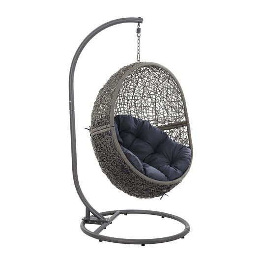 Encase Outdoor Patio Rattan Swing Chair By Modway - EEI-6262 | Outdoor Chaise Lounges - 5