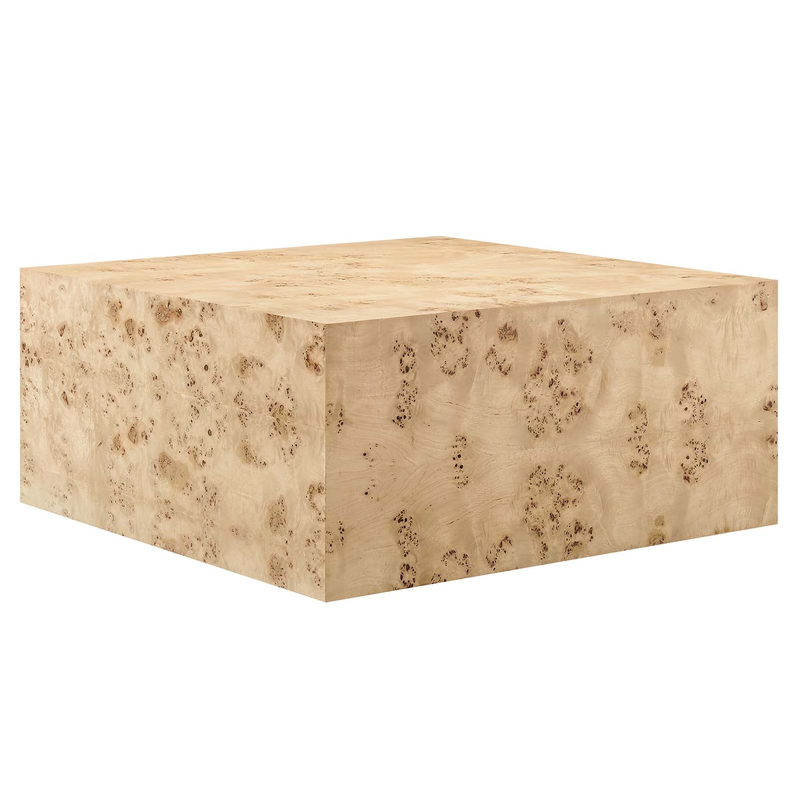 Cosmos 36" Square Burl Wood Coffee Table By Modway - EEI-6272 | Coffee Tables - 2