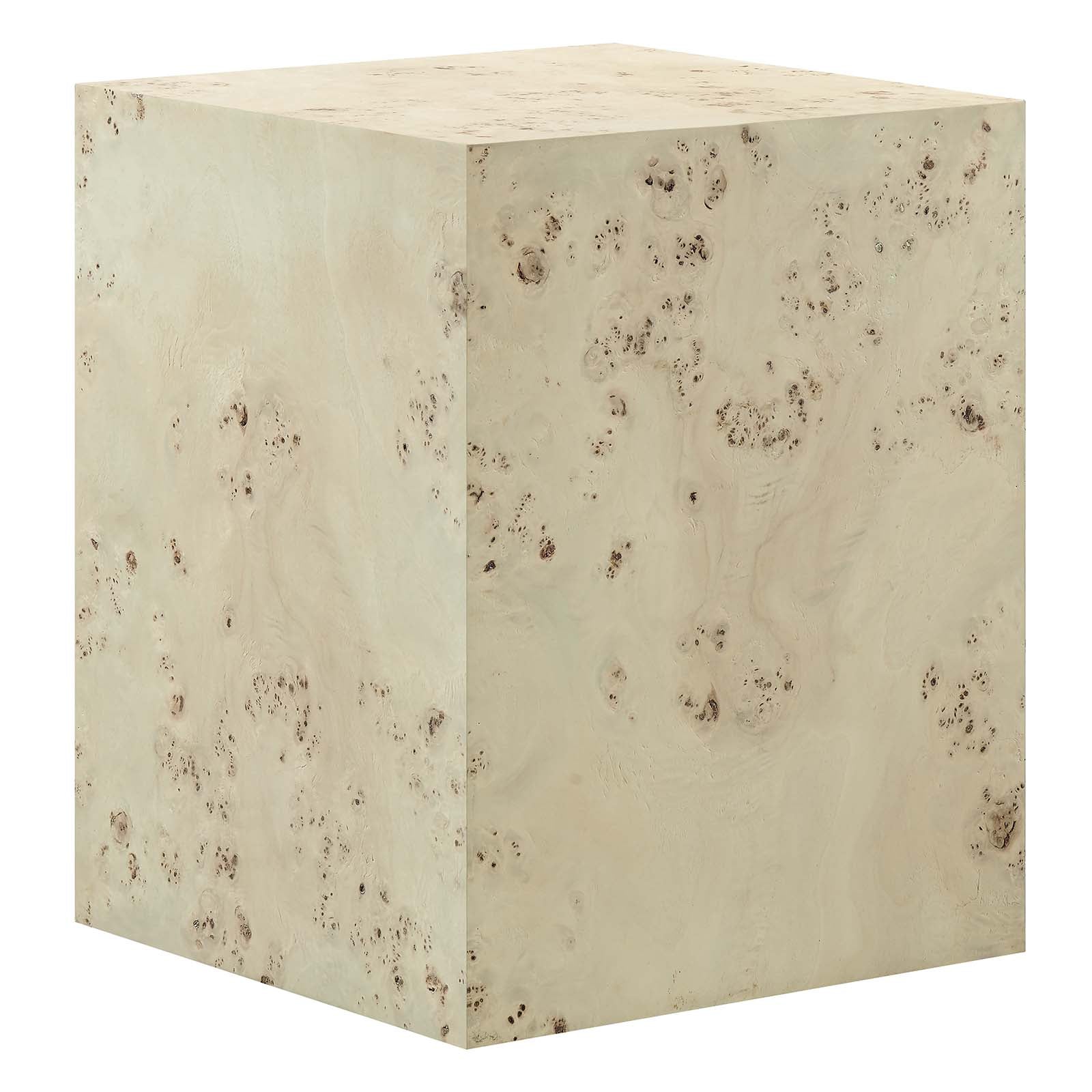 Cosmos 16" Square Burl Wood Side Table By Modway - EEI-6273 | Side Tables