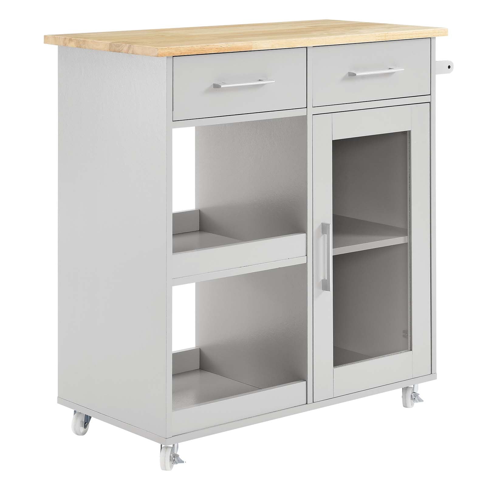 Culinary Kitchen Cart With Towel Bar By Modway - EEI-6275 | Kitchen Carts - 2