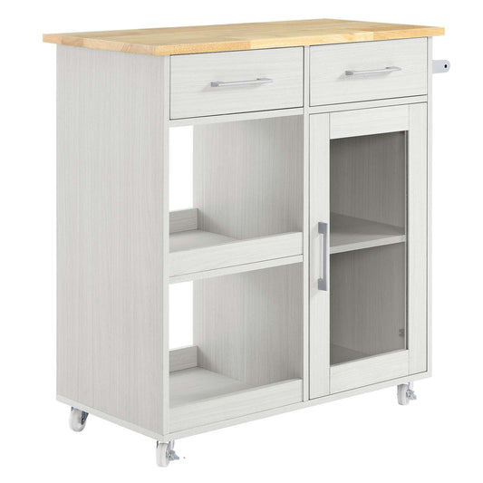 Culinary Kitchen Cart With Towel Bar By Modway - EEI-6275 | Kitchen Carts - 4