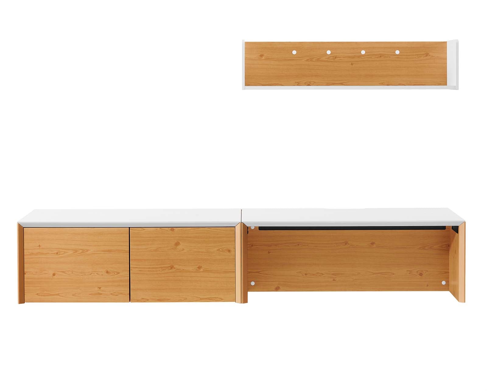 Kinetic 38" Wall-Mount Office Desk With Cabinet and Shelf By Modway - EEI-6311 | Sideboards - 2