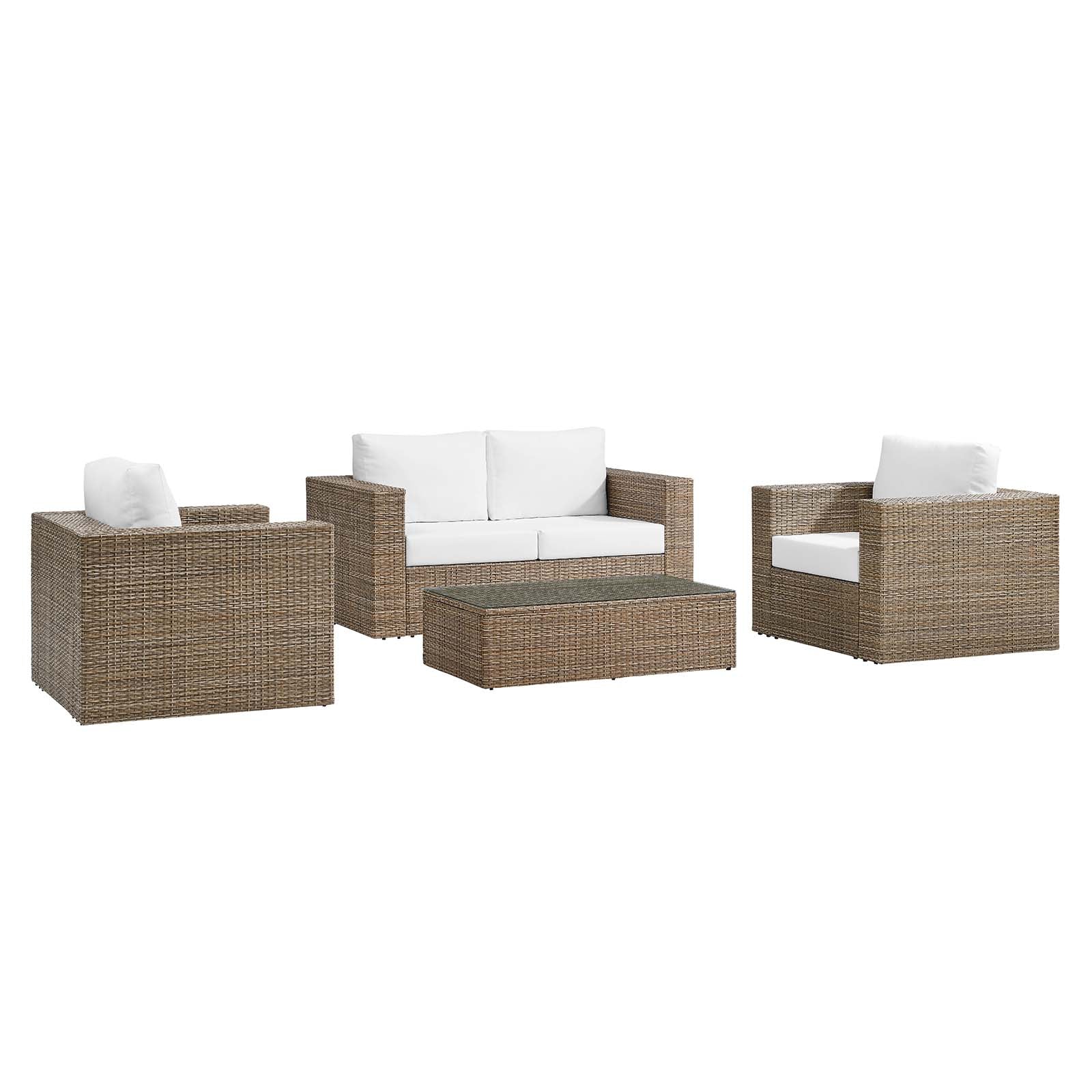Convene Outdoor Patio Outdoor Patio 4-Piece Furniture Set By Modway - EEI-6328 | Outdoor Sofas, Loveseats & Sectionals - 2