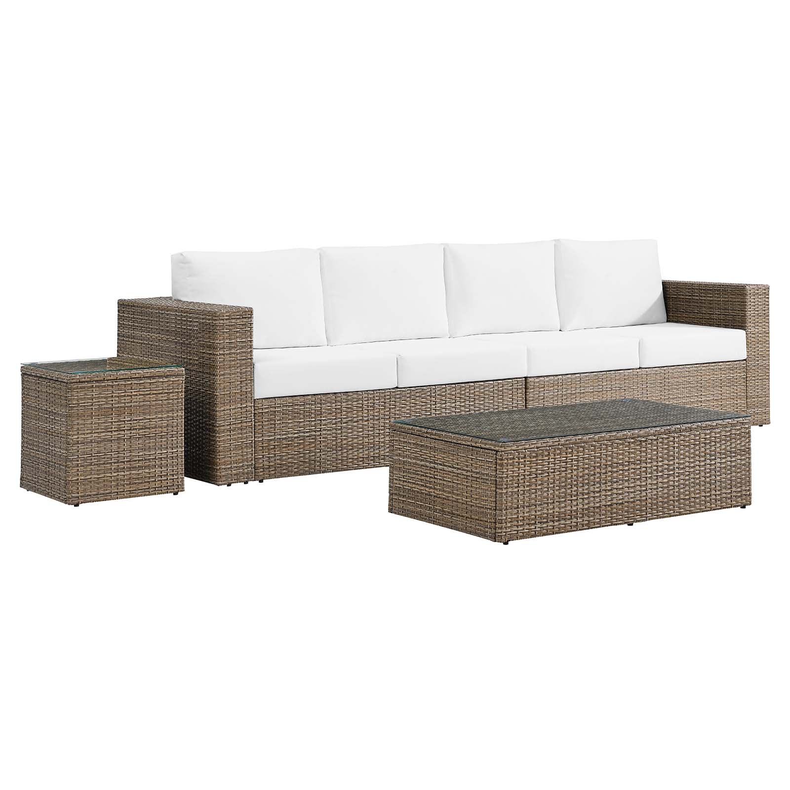 Convene Outdoor Patio Outdoor Patio 4-Piece Furniture Set By Modway - EEI-6330 | Outdoor Sofas, Loveseats & Sectionals - 2
