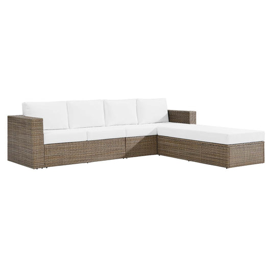 Convene Outdoor Patio Outdoor Patio Sectional Sofa and Ottoman Set By Modway - EEI-6332 | Outdoor Sofas, Loveseats & Sectionals - 2