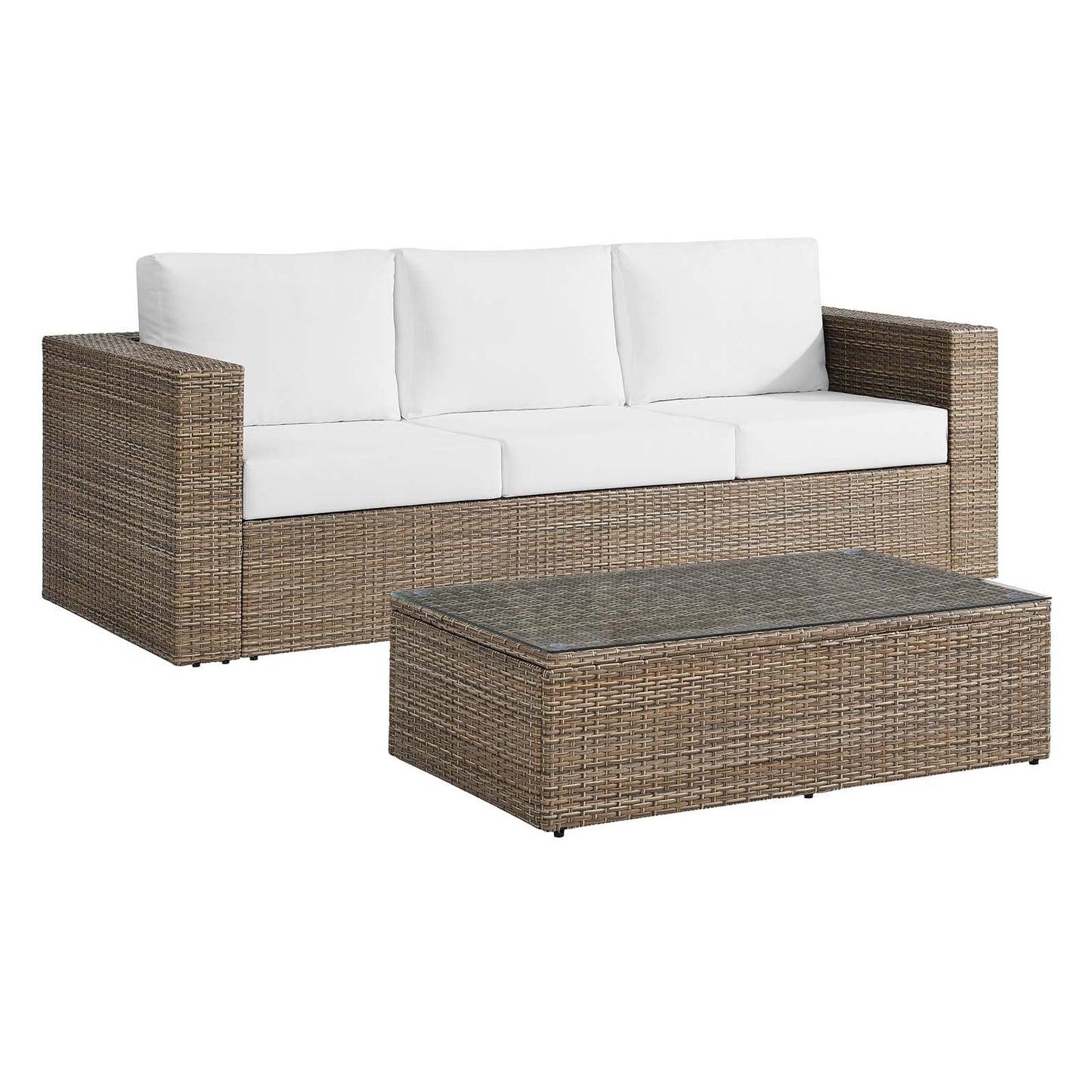 Convene Outdoor Patio Outdoor Patio 2-Piece Furniture Set By Modway - EEI-6333 | Outdoor Sofas, Loveseats & Sectionals - 2