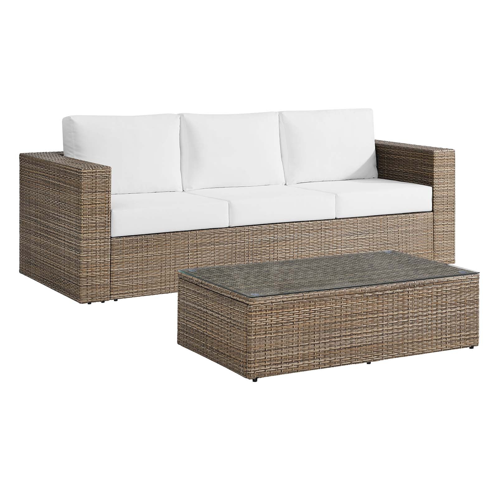 Convene Outdoor Patio Outdoor Patio 2-Piece Furniture Set By Modway - EEI-6333 | Outdoor Sofas, Loveseats & Sectionals - 2