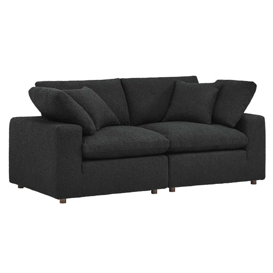 Commix Down Filled Overstuffed Boucle Fabric Loveseat By Modway - EEI-6361 | Loveseats