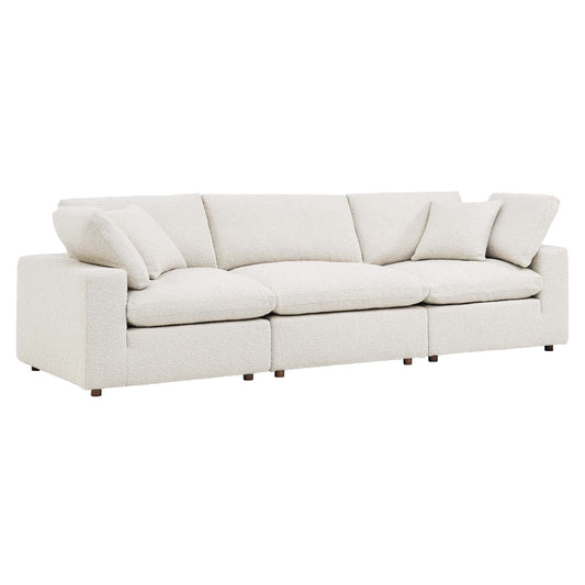 Commix Down Filled Overstuffed Boucle Fabric 3-Seater Sofa By Modway - EEI-6362 | Sofas - 2