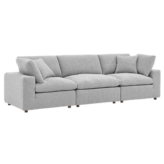 Commix Down Filled Overstuffed Boucle Fabric 3-Seater Sofa By Modway - EEI-6362 | Sofas - 3
