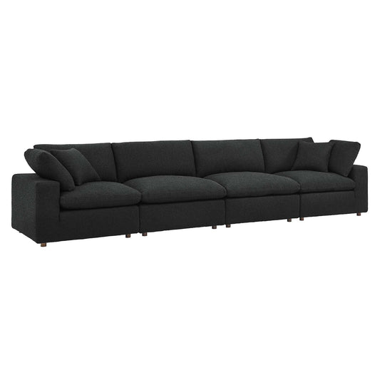 Commix Down Filled Overstuffed Boucle Fabric 4-Seater Sofa By Modway - EEI-6364 | Sofas