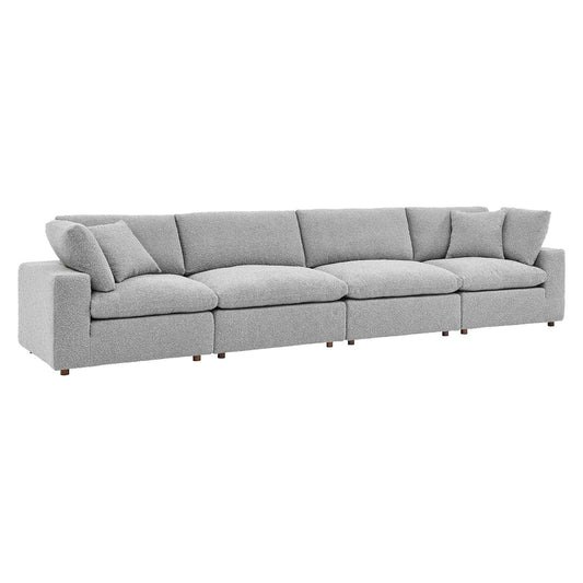 Commix Down Filled Overstuffed Boucle Fabric 4-Seater Sofa By Modway - EEI-6364 | Sofas - 3