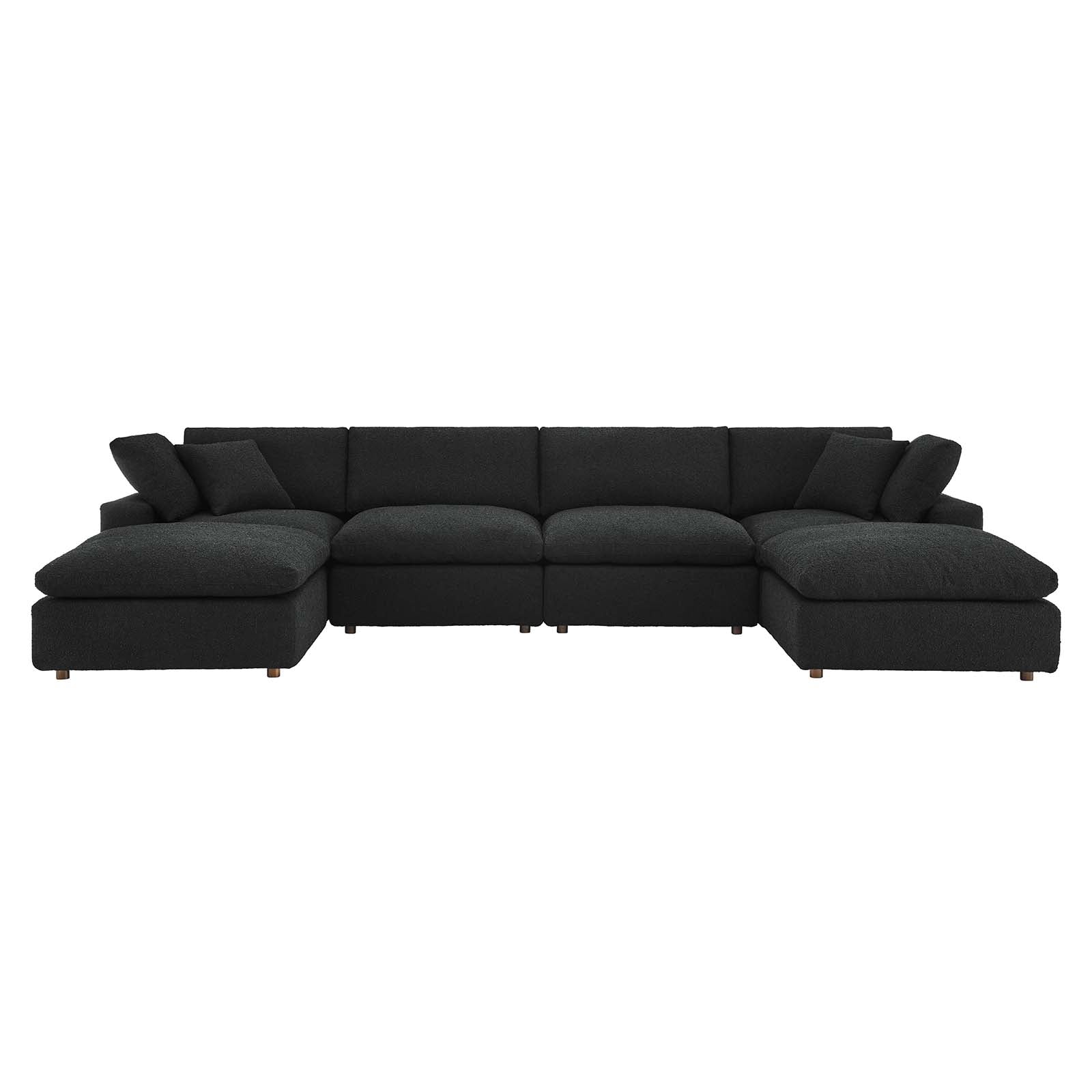 Commix Down Filled Overstuffed Boucle 6-Piece Sectional Sofa By Modway - EEI-6366 | Sectional