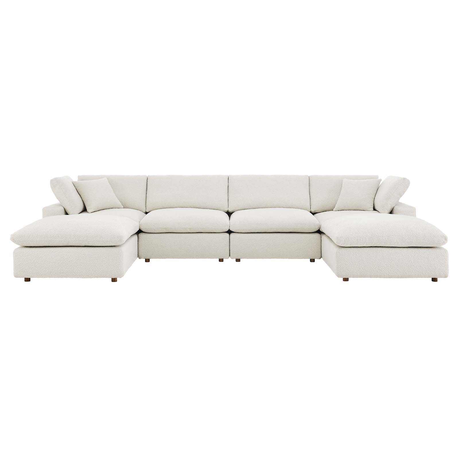 Commix Down Filled Overstuffed Boucle 6-Piece Sectional Sofa By Modway - EEI-6366 | Sectional - 2