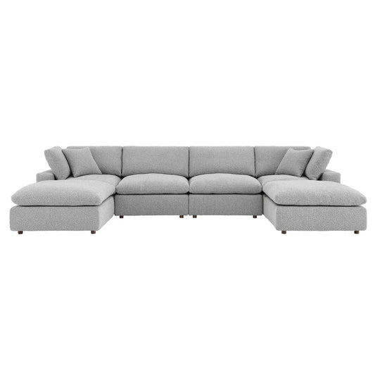 Commix Down Filled Overstuffed Boucle 6-Piece Sectional Sofa By Modway - EEI-6366 | Sectional - 3