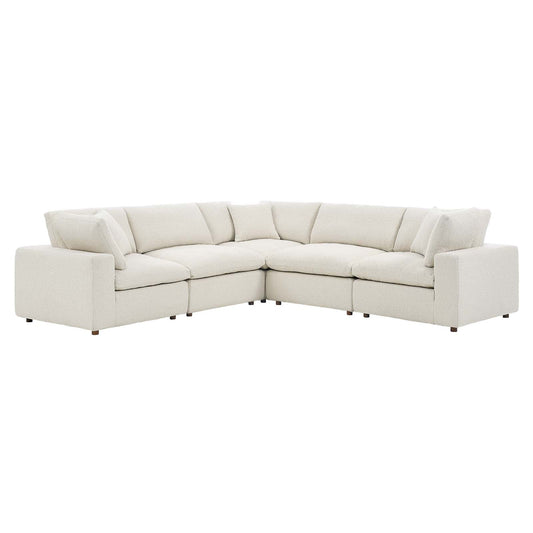 Commix Down Filled Overstuffed Boucle 5-Piece Sectional Sofa By Modway - EEI-6368 | Sectional - 2