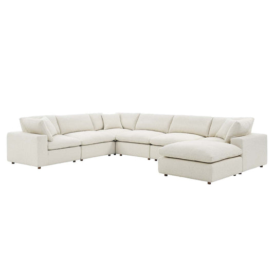 Commix Down Filled Overstuffed Boucle 7-Piece Sectional Sofa By Modway - EEI-6370 | Sectional - 2