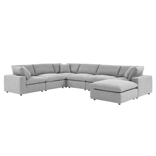 Commix Down Filled Overstuffed Boucle 7-Piece Sectional Sofa By Modway - EEI-6370 | Sectional - 3