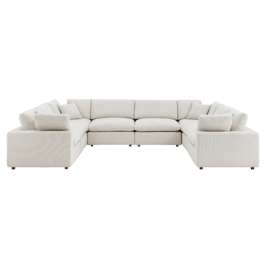 Commix Down Filled Overstuffed Boucle Fabric 8-Piece Sectional Sofa By Modway - EEI-6371 | Sectional - 2